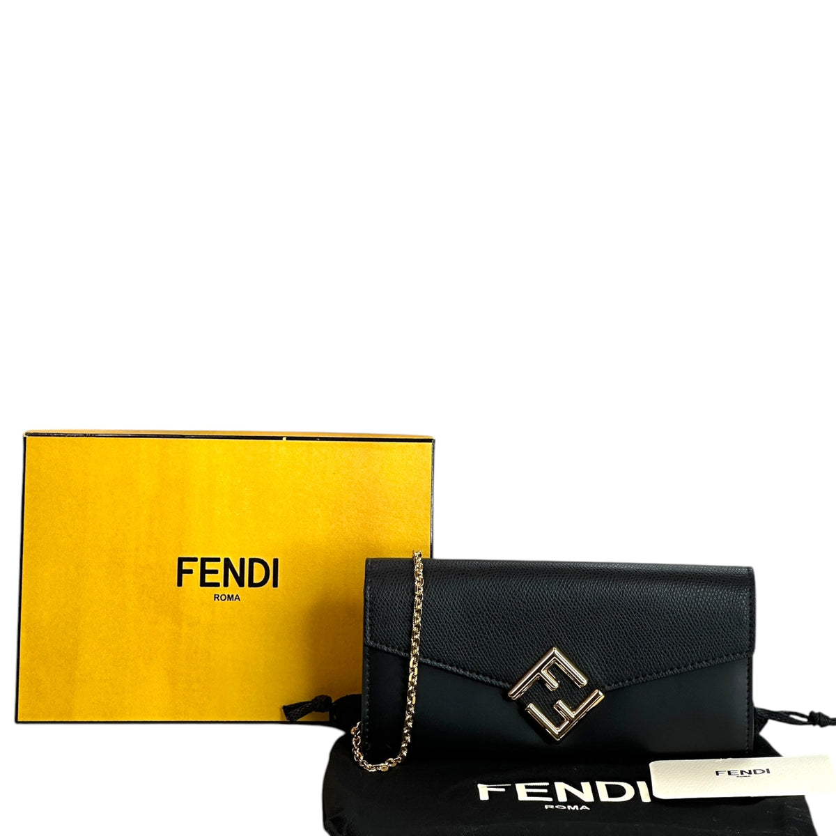 Fendi ff Continental Wallet on Chain Bag