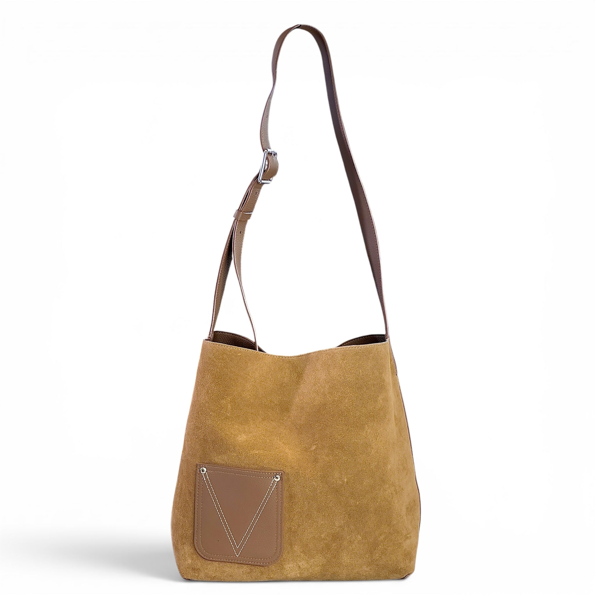 Louis Vuitton Verso Hobo Brown Leather Bag