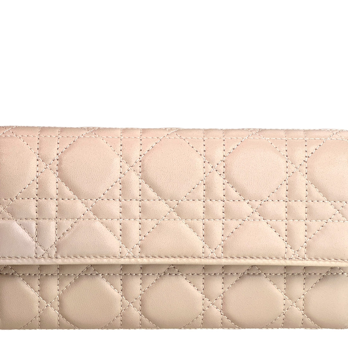 lady dior powder pink lamb skin wallet
