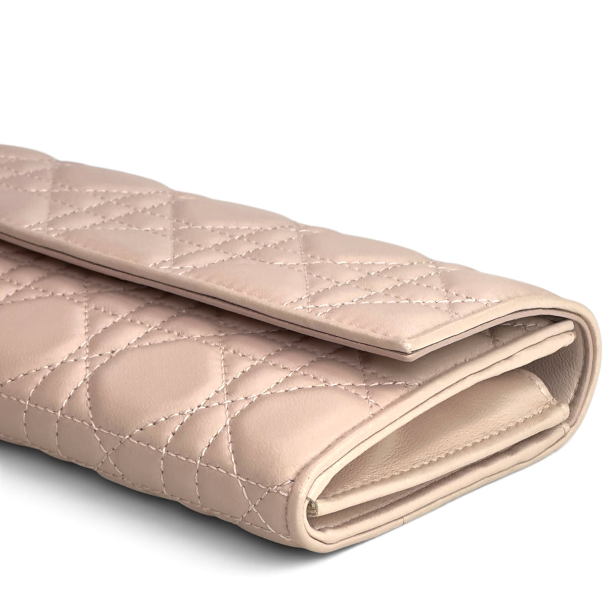 lady dior powder pink lamb skin wallet
