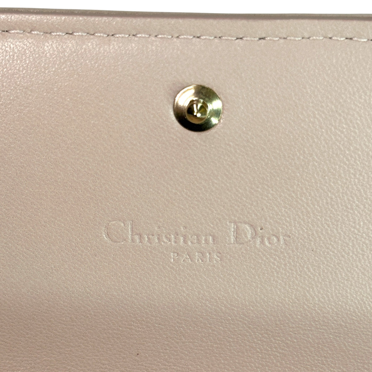 lady dior powder pink lamb skin wallet