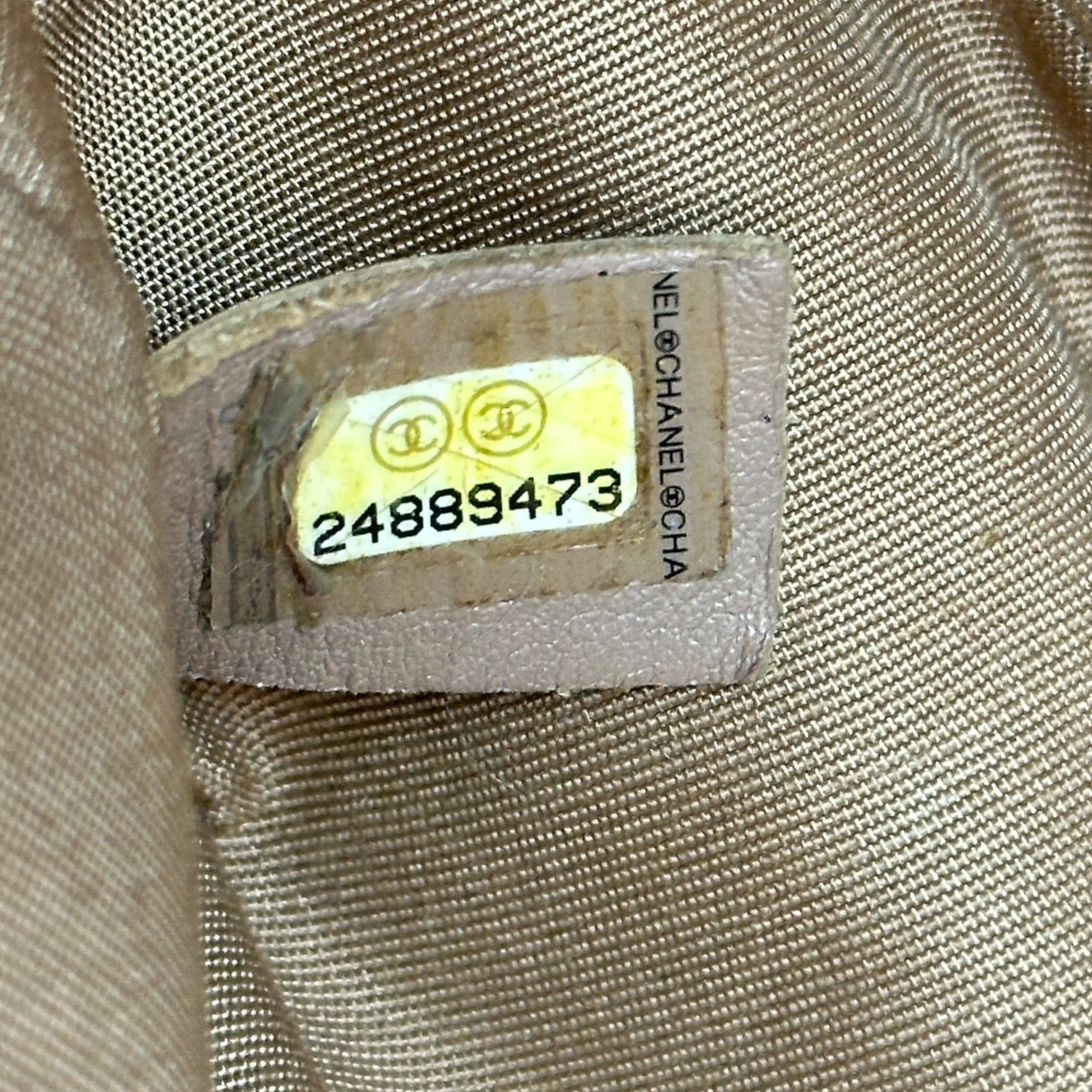 Chanel Boy Bag Medium Light Brown Caviar Chevron Quilted