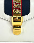 Gucci Sylvie White Leather Bag