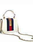 Gucci Sylvie White Leather Bag