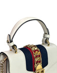 Gucci Sylvie White Leather Bag