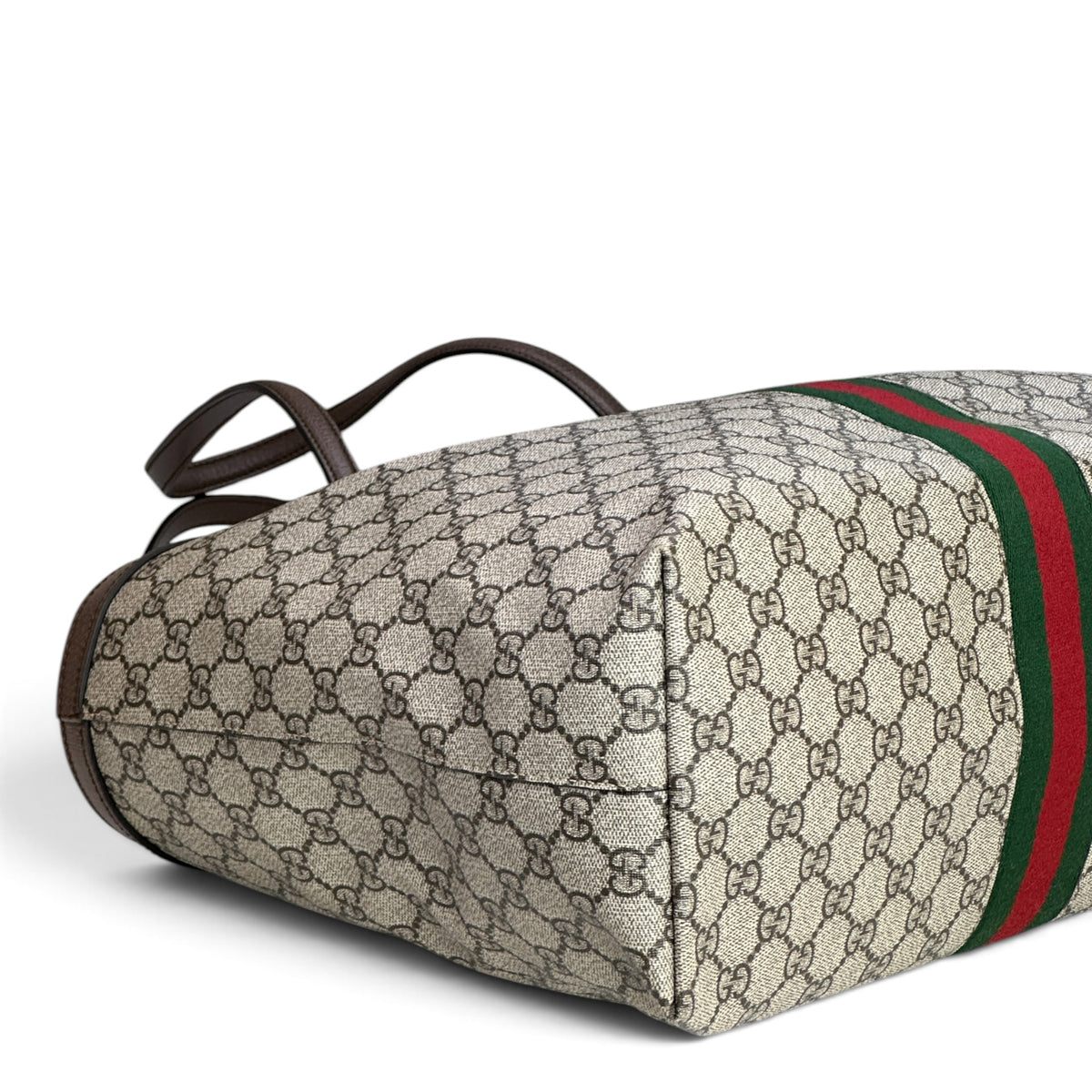 Gucci Ophedelia Medium Canvas Leather Tote Bag
