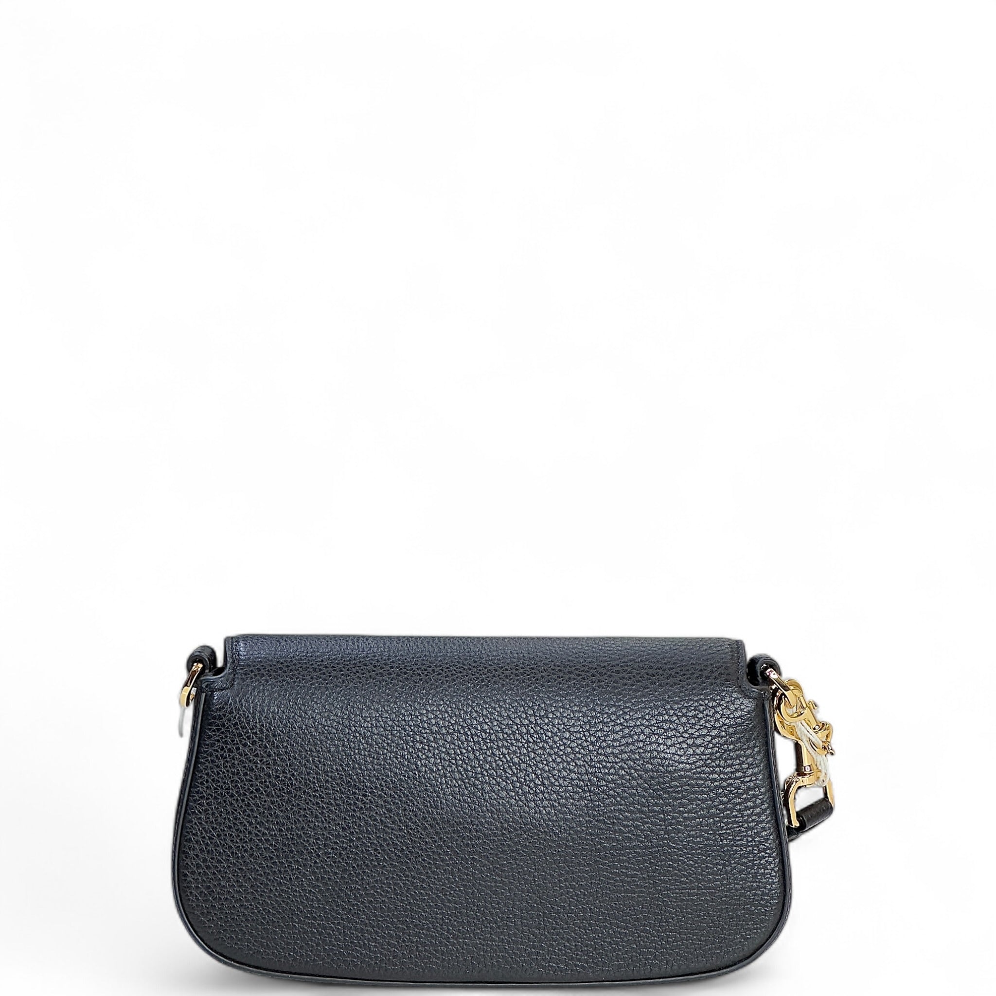 Tory Burch Britten Convertible Black Leather Crossbody