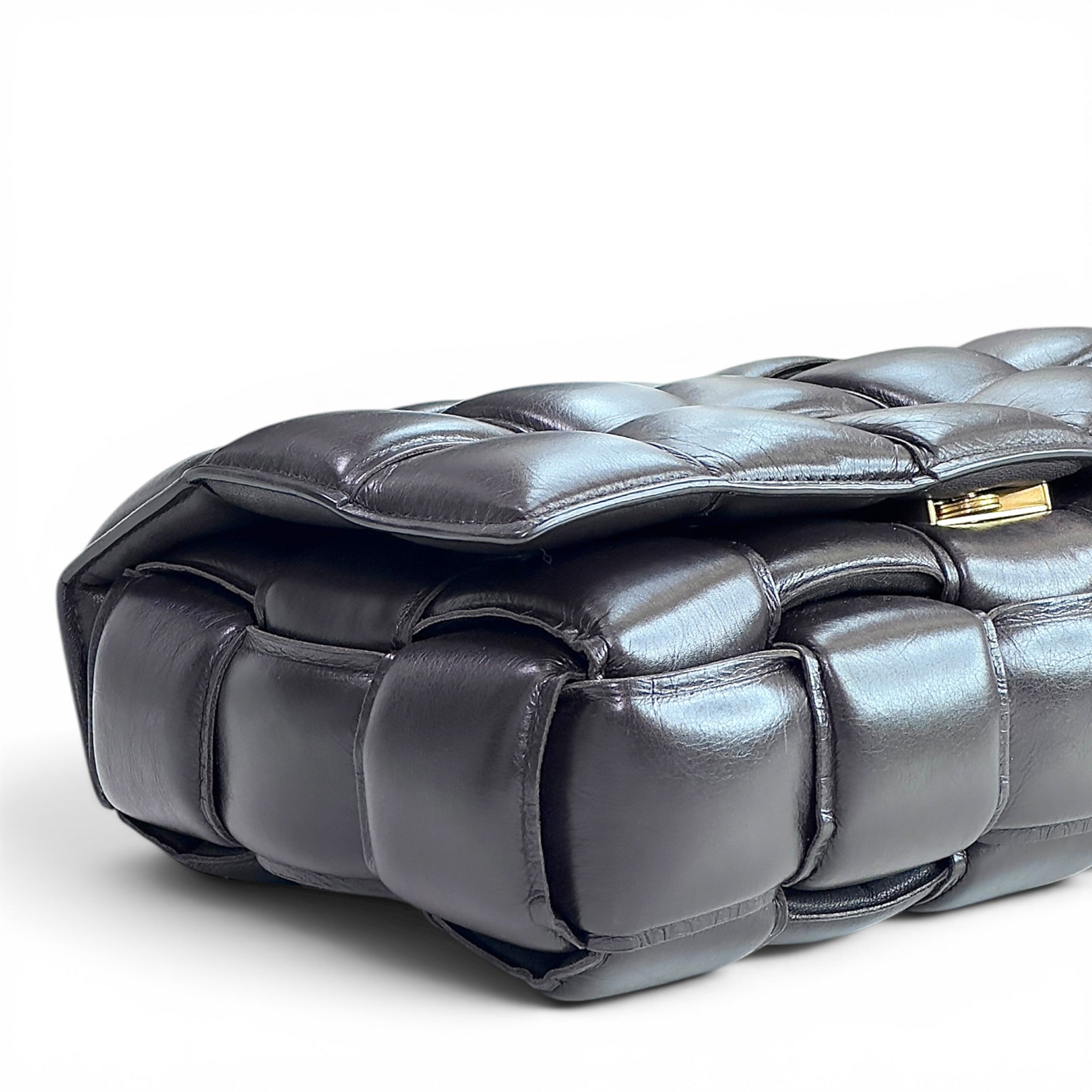 Bottega Veneta Padded Dark Brown Leather Cassette Bag