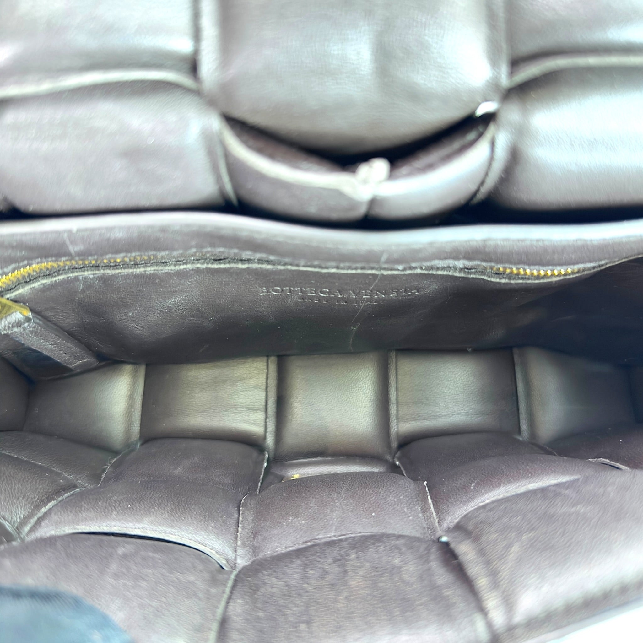 Bottega Veneta Padded Dark Brown Leather Cassette Bag