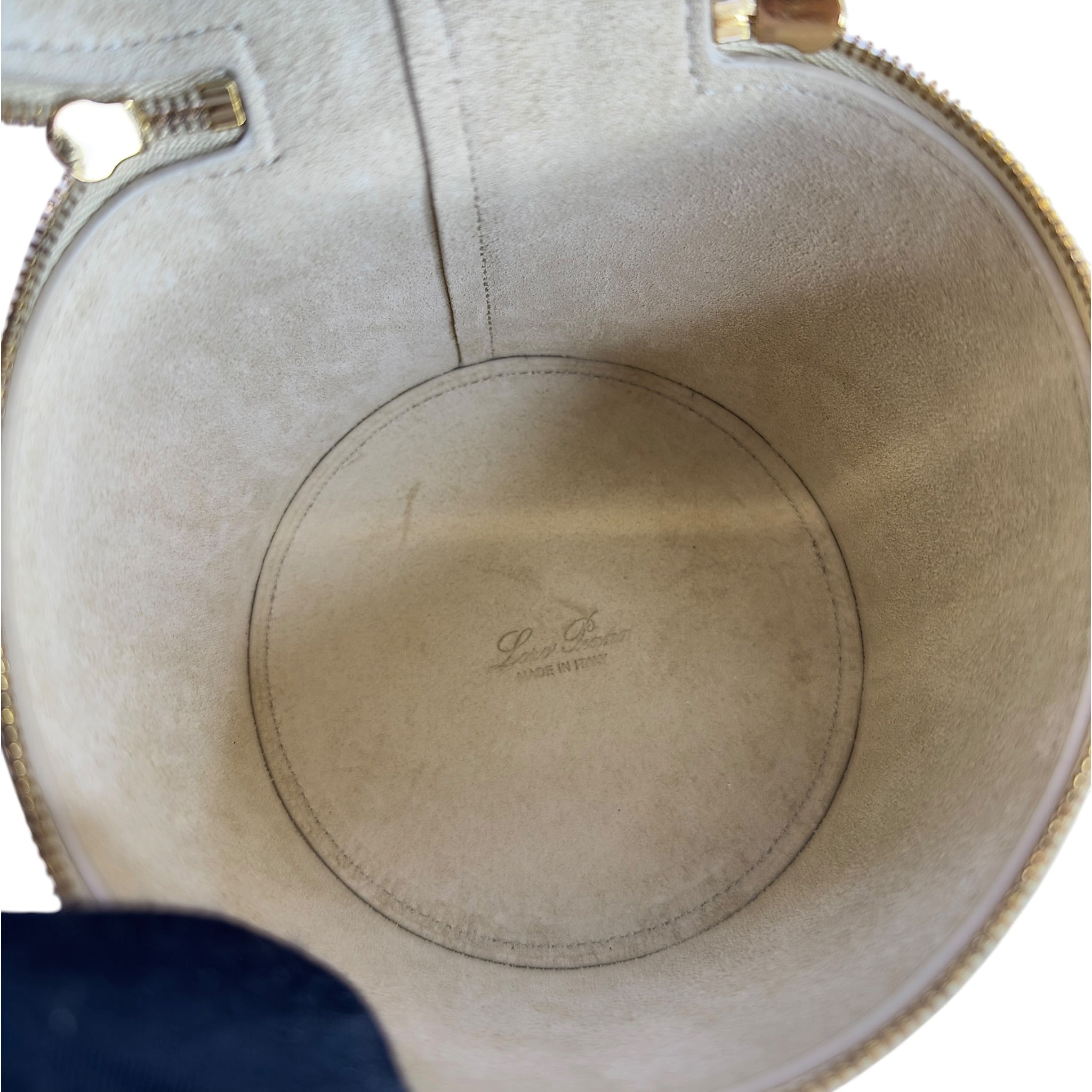 Loro Piana beige leather Extra Case bag