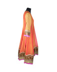 Orange Pink Kurti With Dupatta