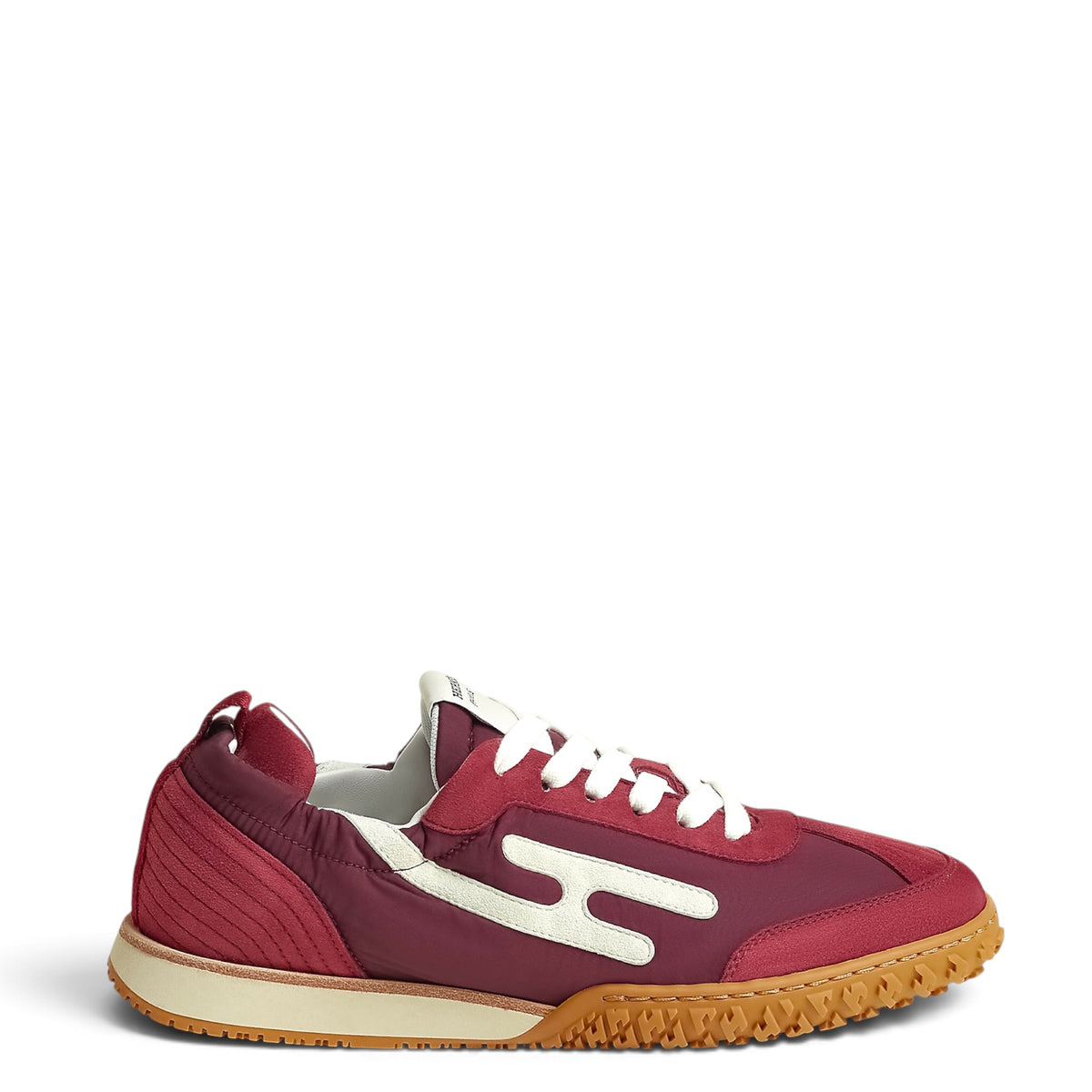 Hermes Jet Burgundy Suede Goatskin Sneaker EU 39.5