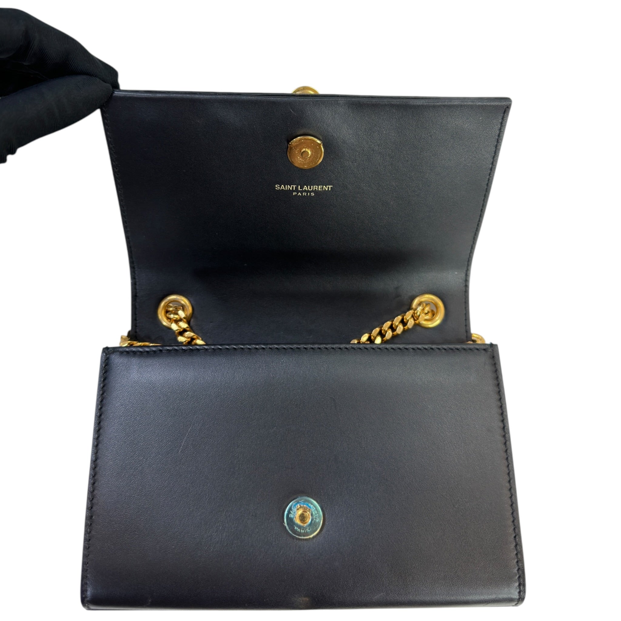 Saint Laurent Kate Tassel Bag Small Black Leather