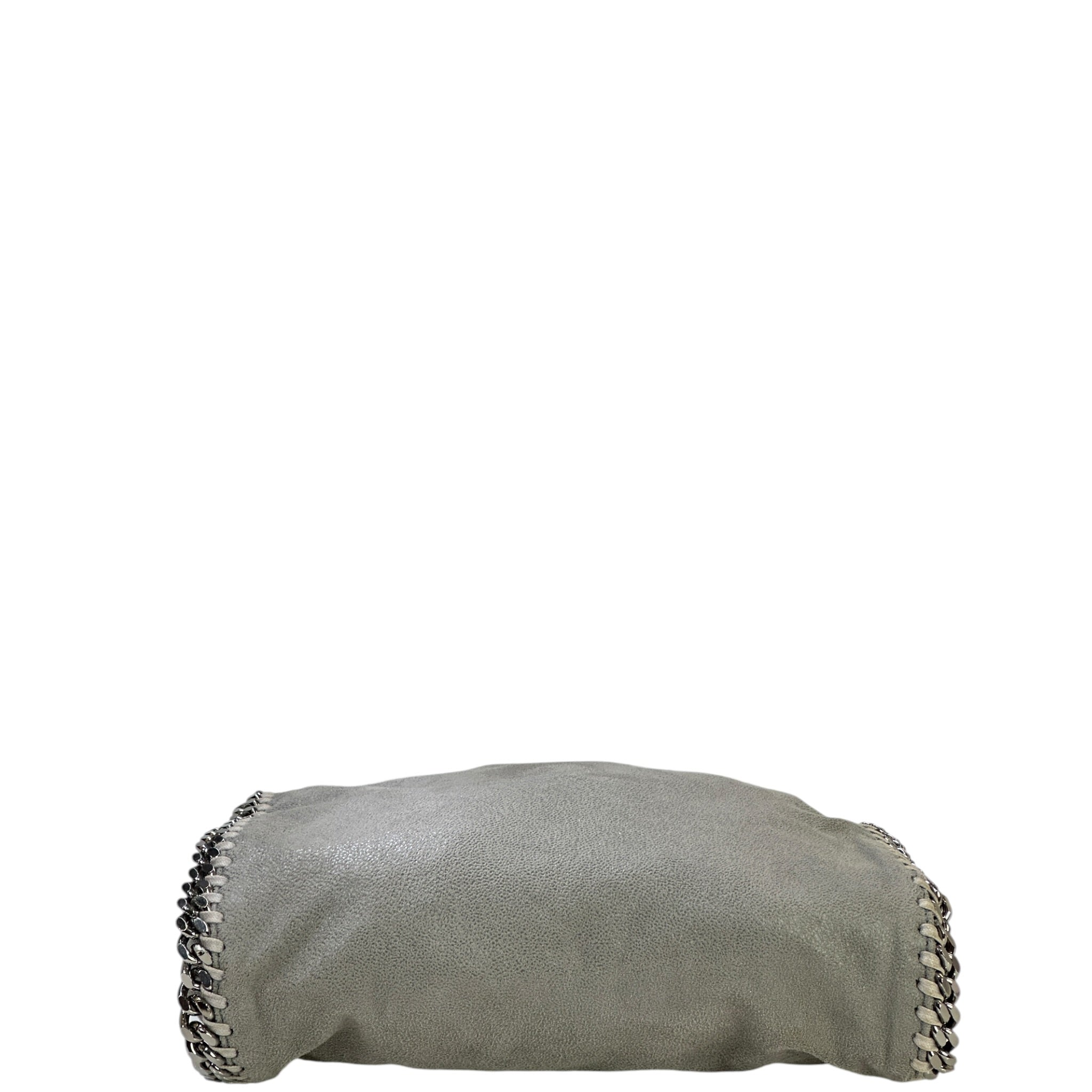 Stella McCartney Falabella Fold-Over Tote Small Light Grey