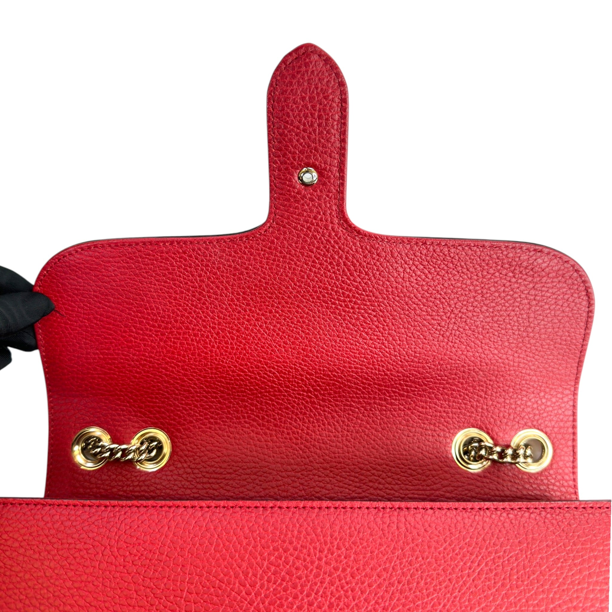 Gucci Interlocking G Red Leather Handbag