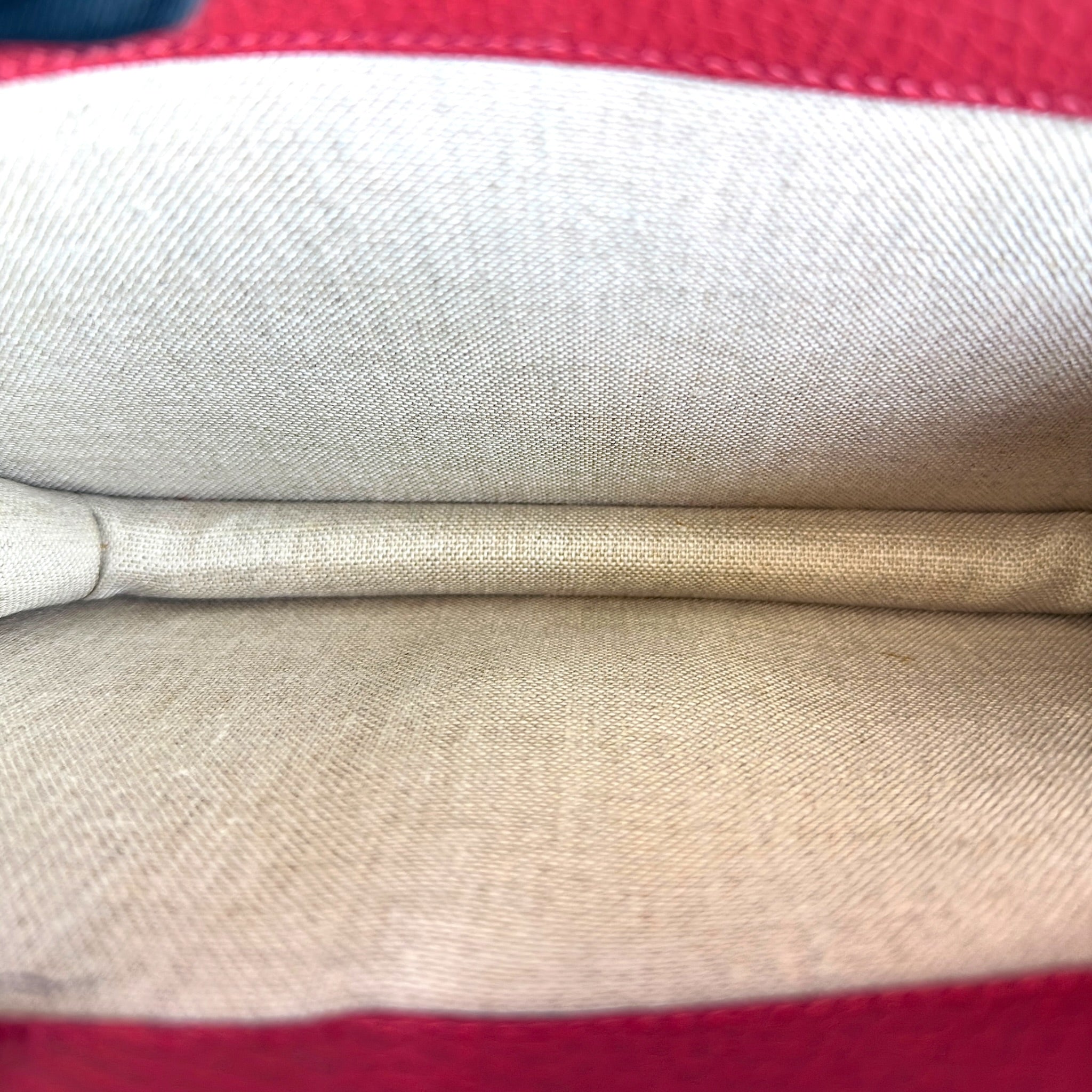 Gucci Interlocking G Red Leather Handbag