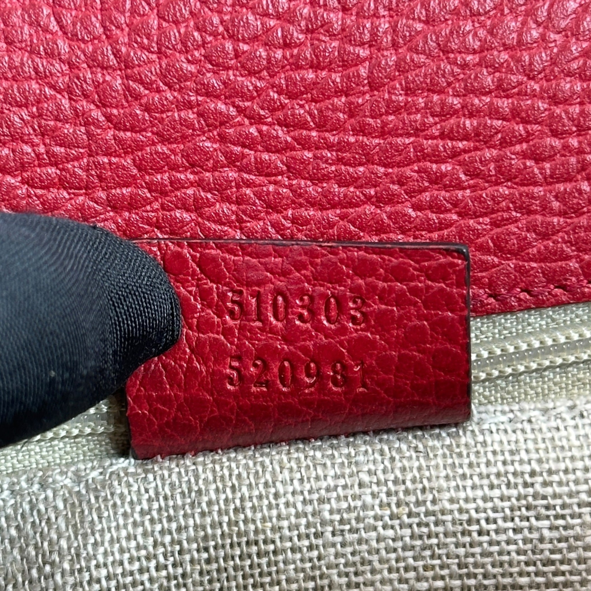 Gucci Interlocking G Red Leather Handbag