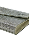 Jimmy Choo Candy Clutch Bag Acrylic Silver Glitter