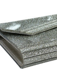 Jimmy Choo Candy Clutch Bag Acrylic Silver Glitter
