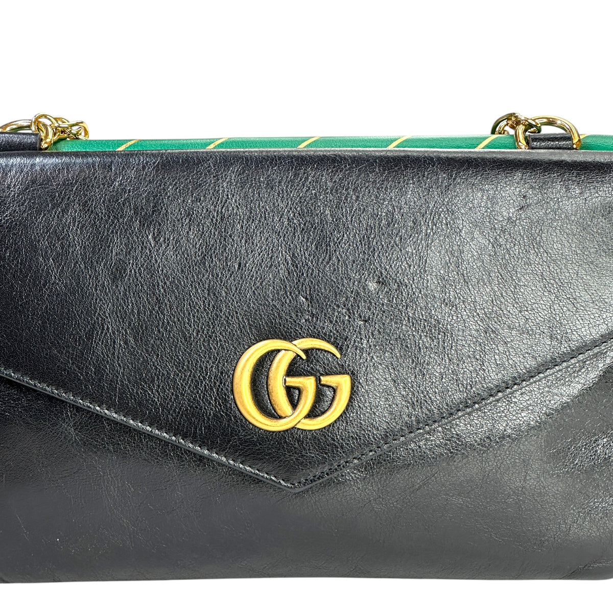 Gucci Medium Thiara Double Shoulder Bag black/green
