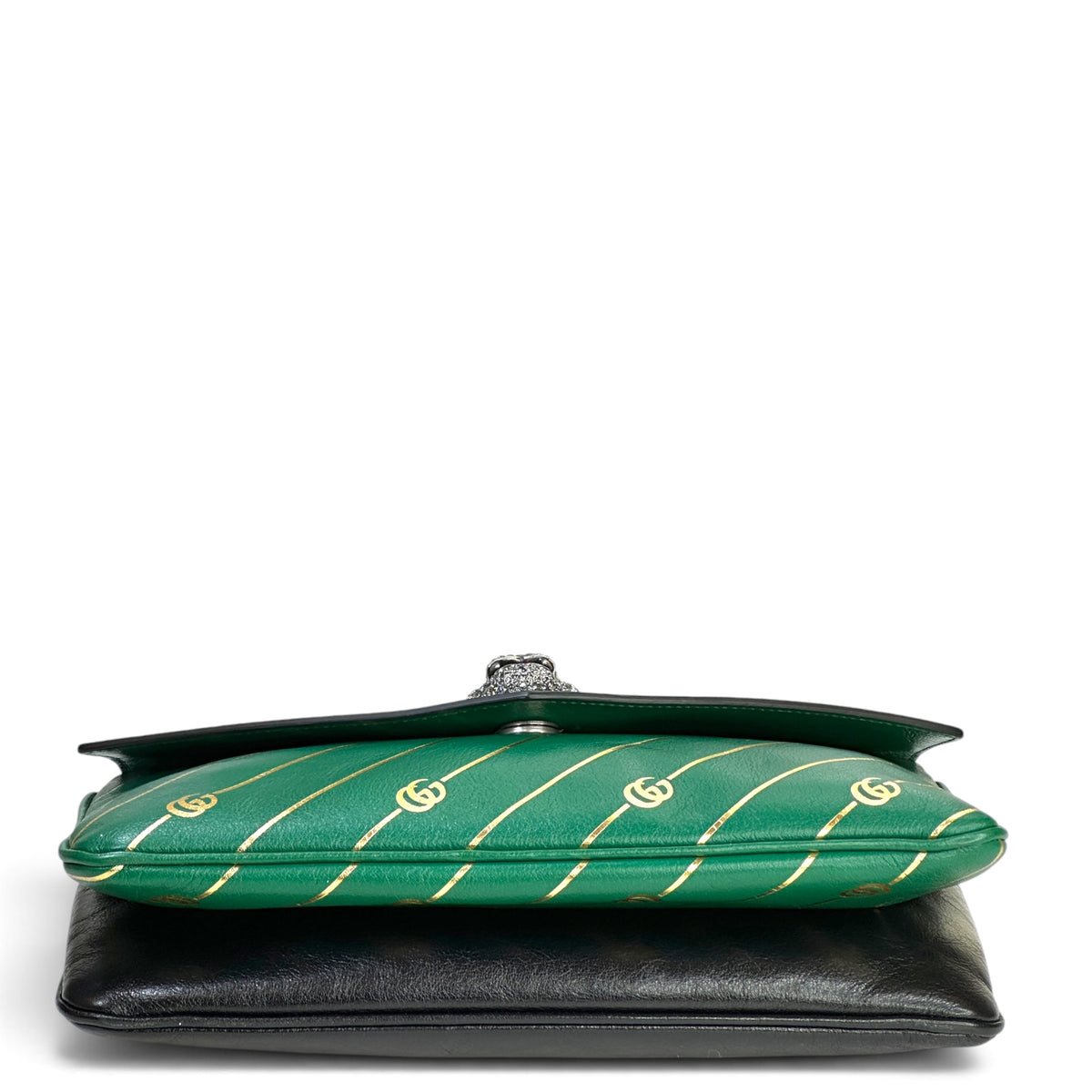 Gucci Medium Thiara Double Shoulder Bag black/green