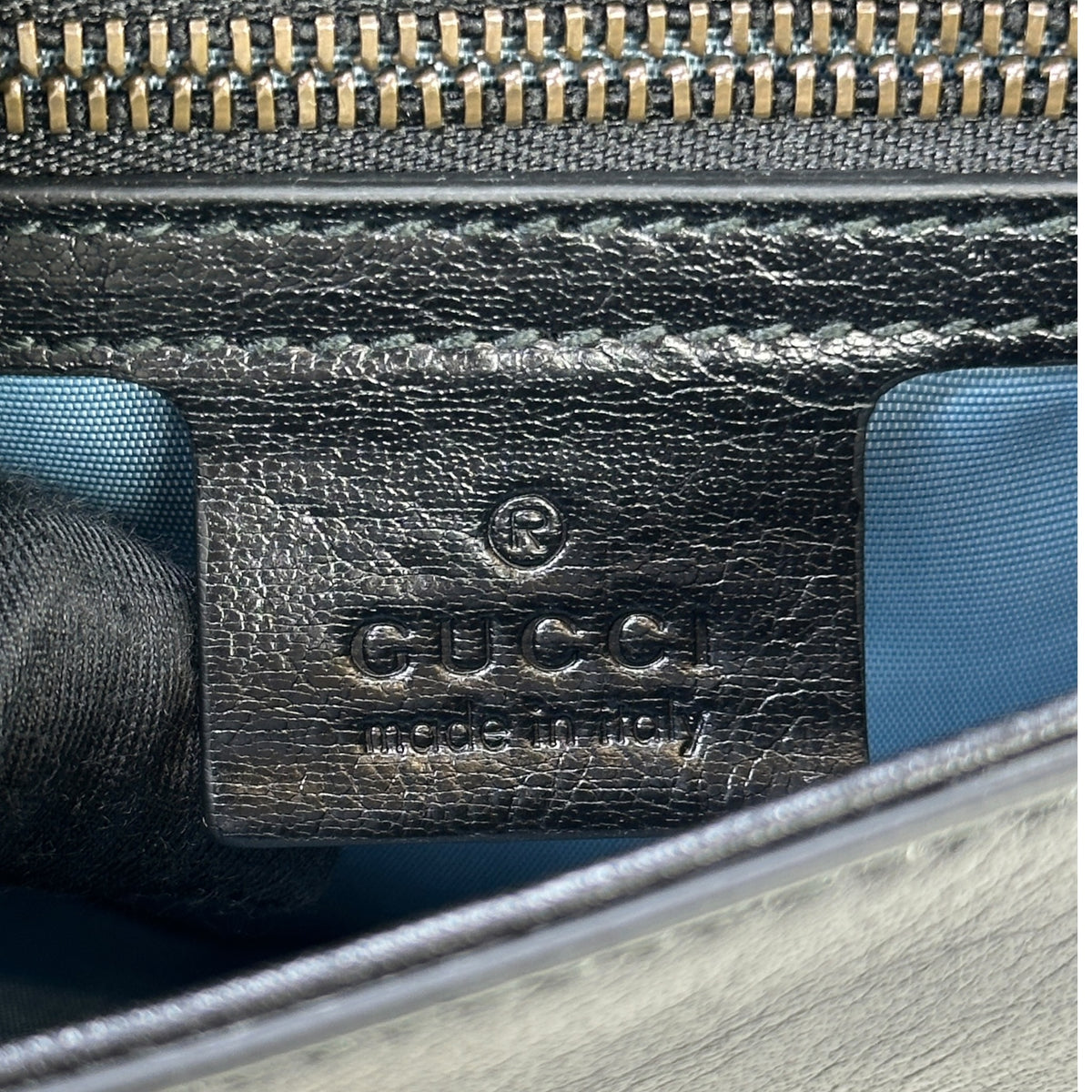 Gucci Medium Thiara Double Shoulder Bag black/green