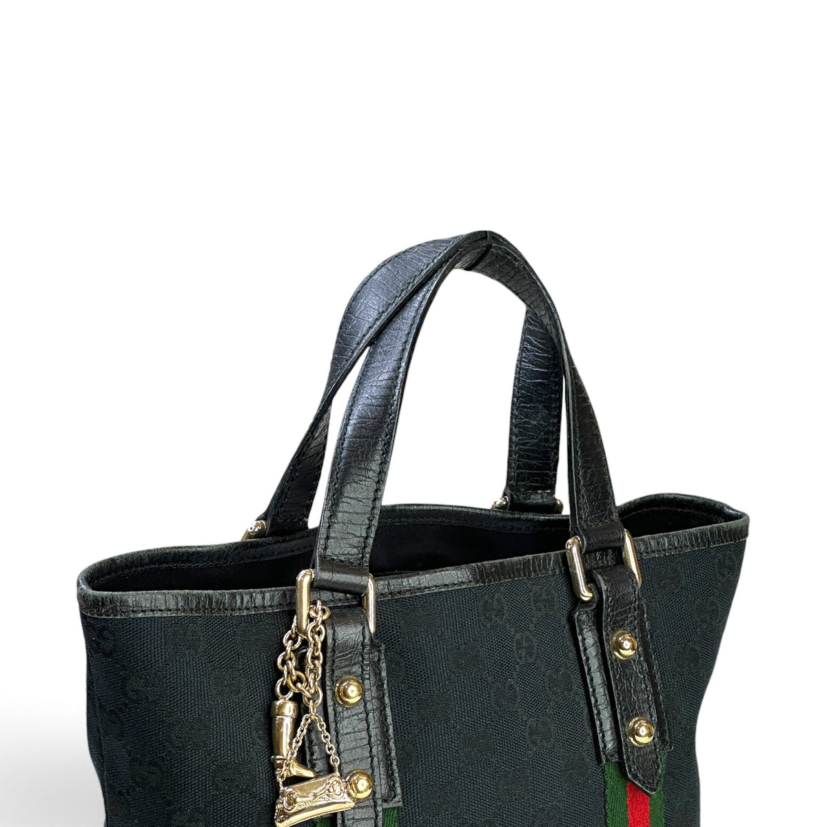 Gucci Jolicoeur Mini Black canvas hand bag