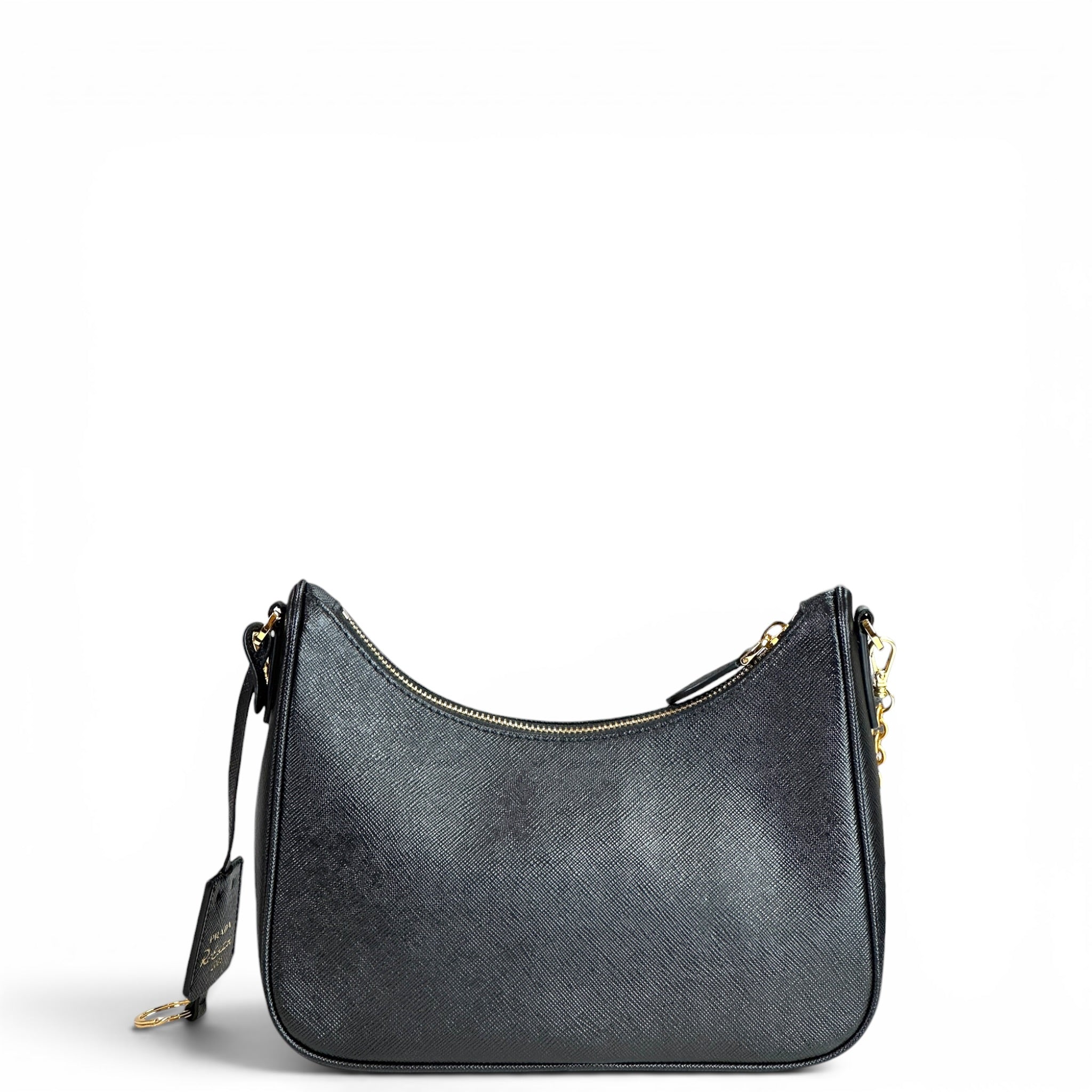 Prada Re-Edition 2005 Black Saffiano Leather Shoulder Bag