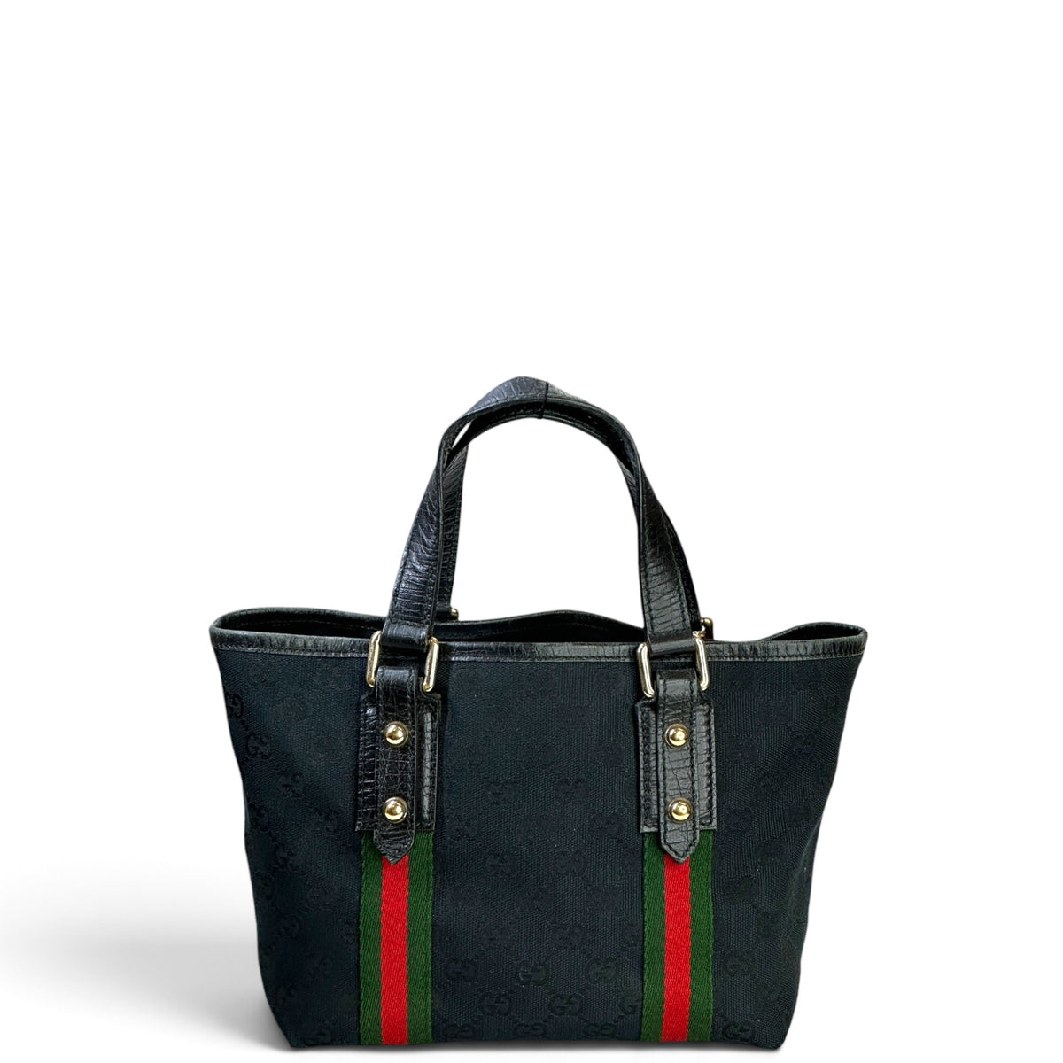 Gucci Jolicoeur Mini Black canvas hand bag