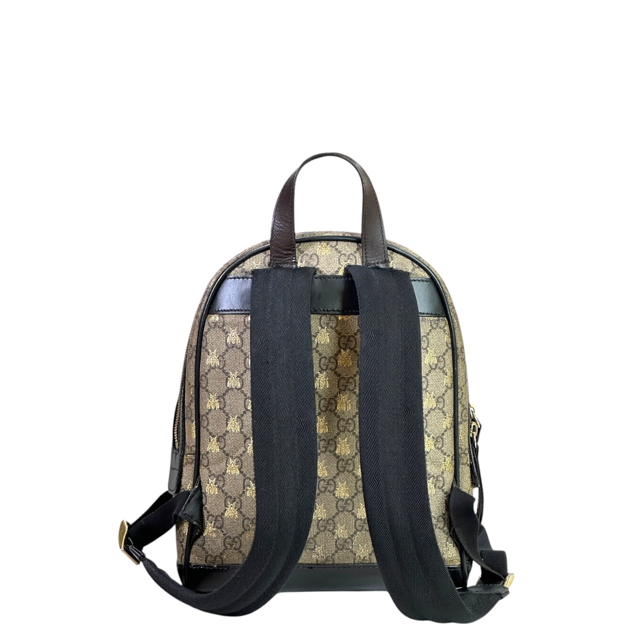 Gucci Bees Backpack Small GG Supreme Canvas