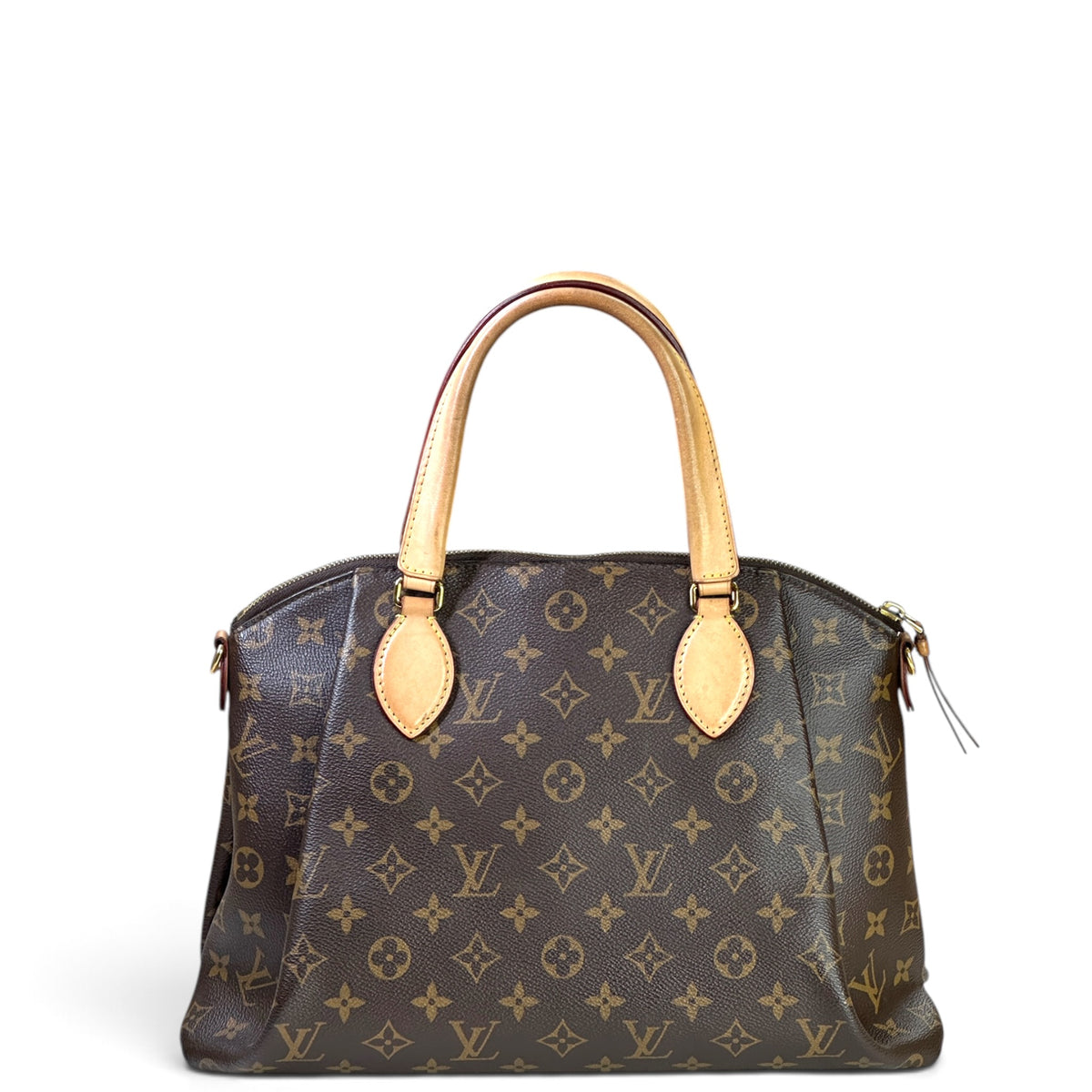 Louis Vuitton Rivoli PM brown canvas leather handbag