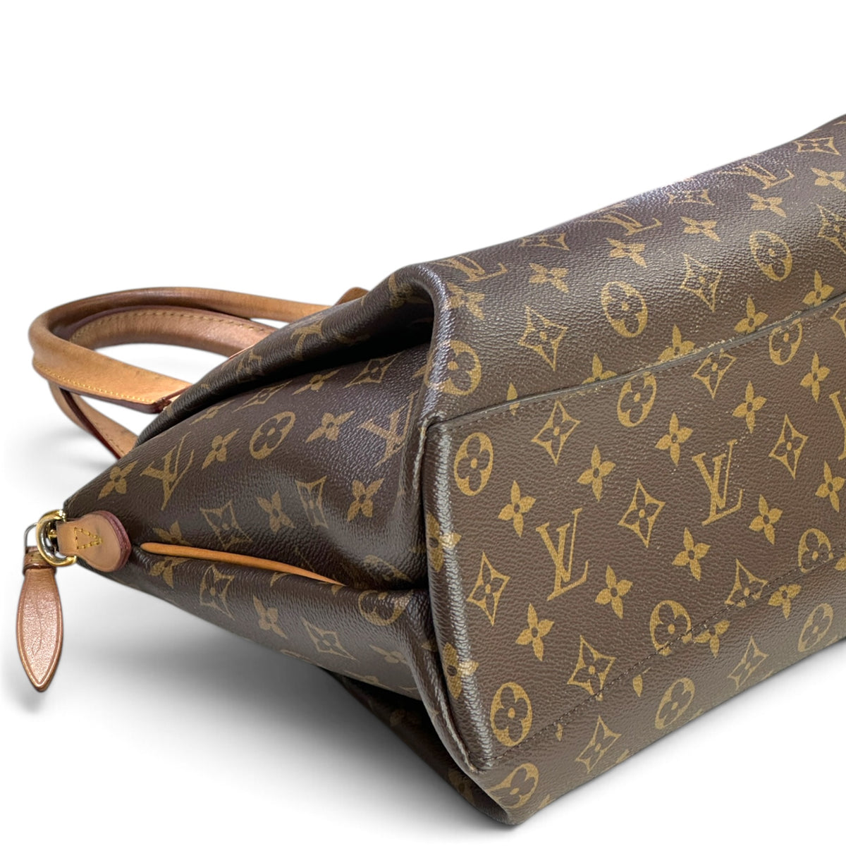 Louis Vuitton Rivoli PM brown canvas leather handbag