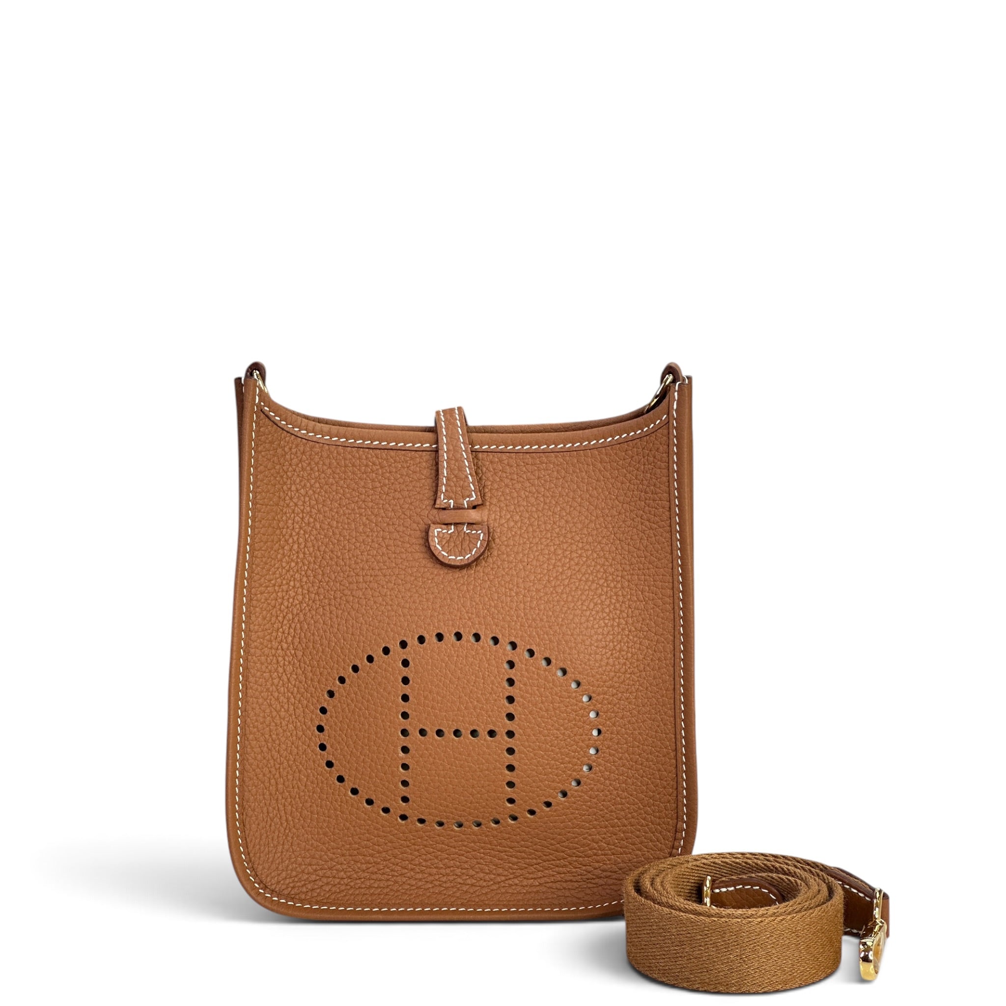 Hermes Evelyne 16 Gold Clemence Leather
