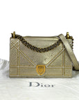 Dior Diorama Flap Bag Metallic Gold Leather
