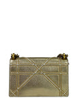 Dior Diorama Flap Bag Metallic Gold Leather