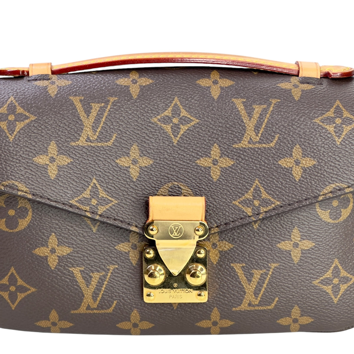 Louis Vuitton Métis small brown canvas leather pochette