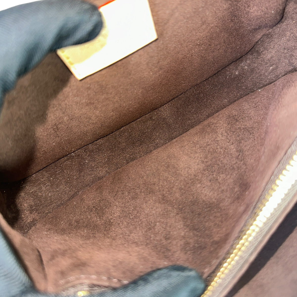 Louis Vuitton Métis small brown canvas leather pochette