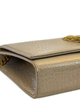 Saint Laurent Kate Tassel Bag Beige Croc Embossed Leather