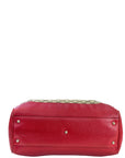 Gucci Diana Bamboo Tote GG Canvas Red Leather