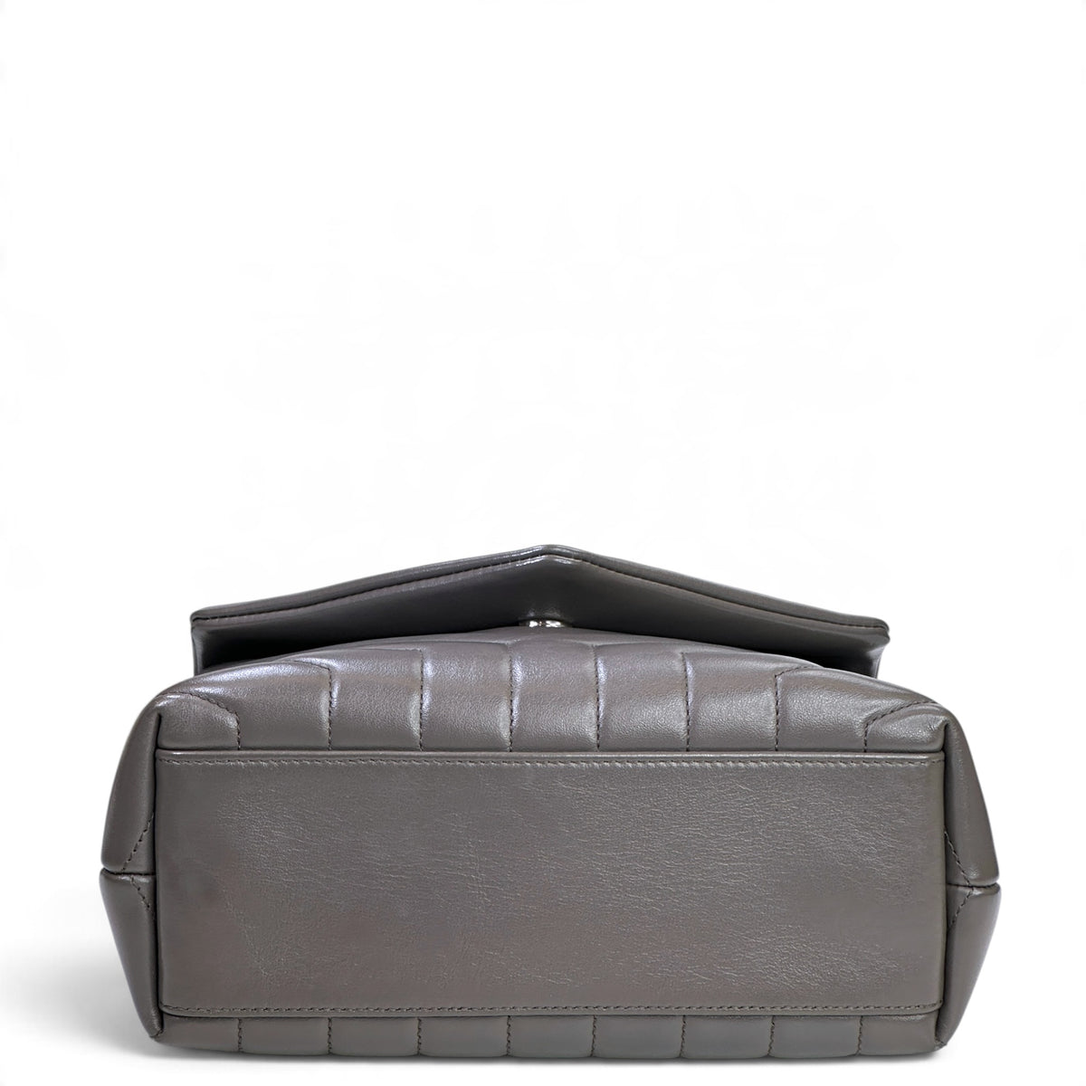 Saint Laurent Loulou medium grey leather Shoulder crossbody Bag