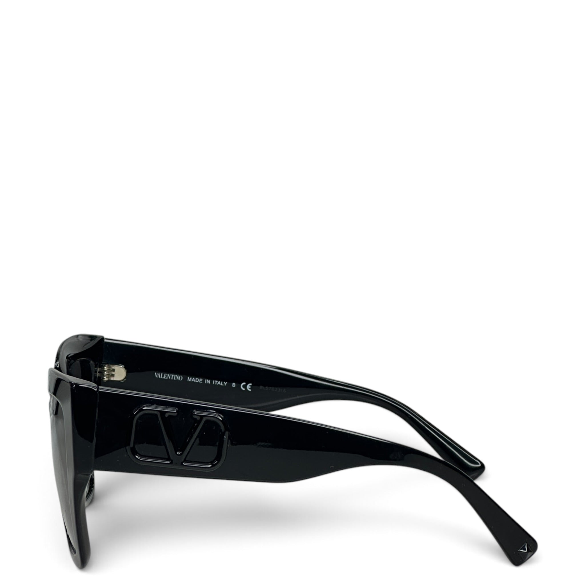 Valentino Garvani V-Sette Black Sunglasses