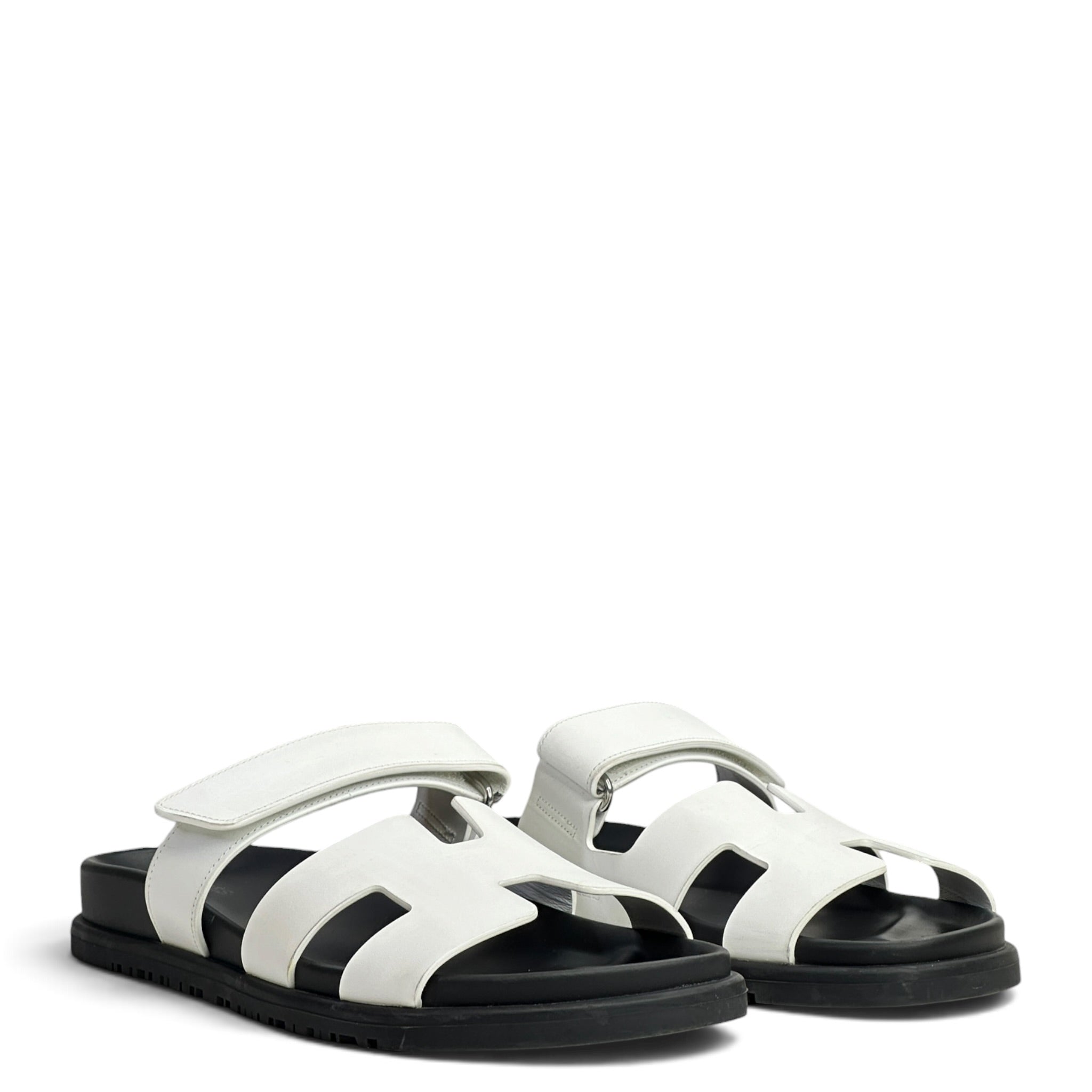 Hermès Chypre White Sandals