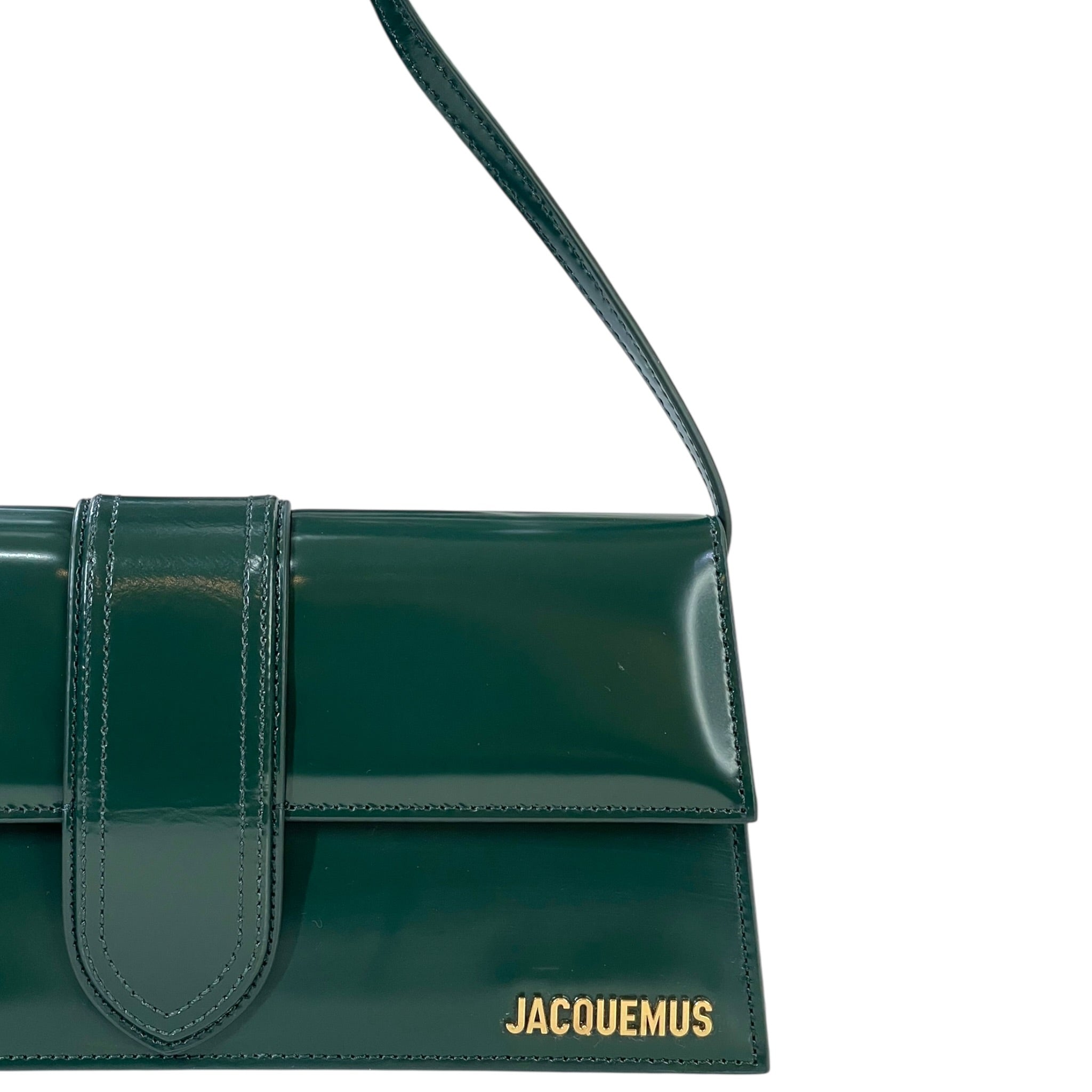 Jacquemus The Long Bambino Bag Dark Green Leather