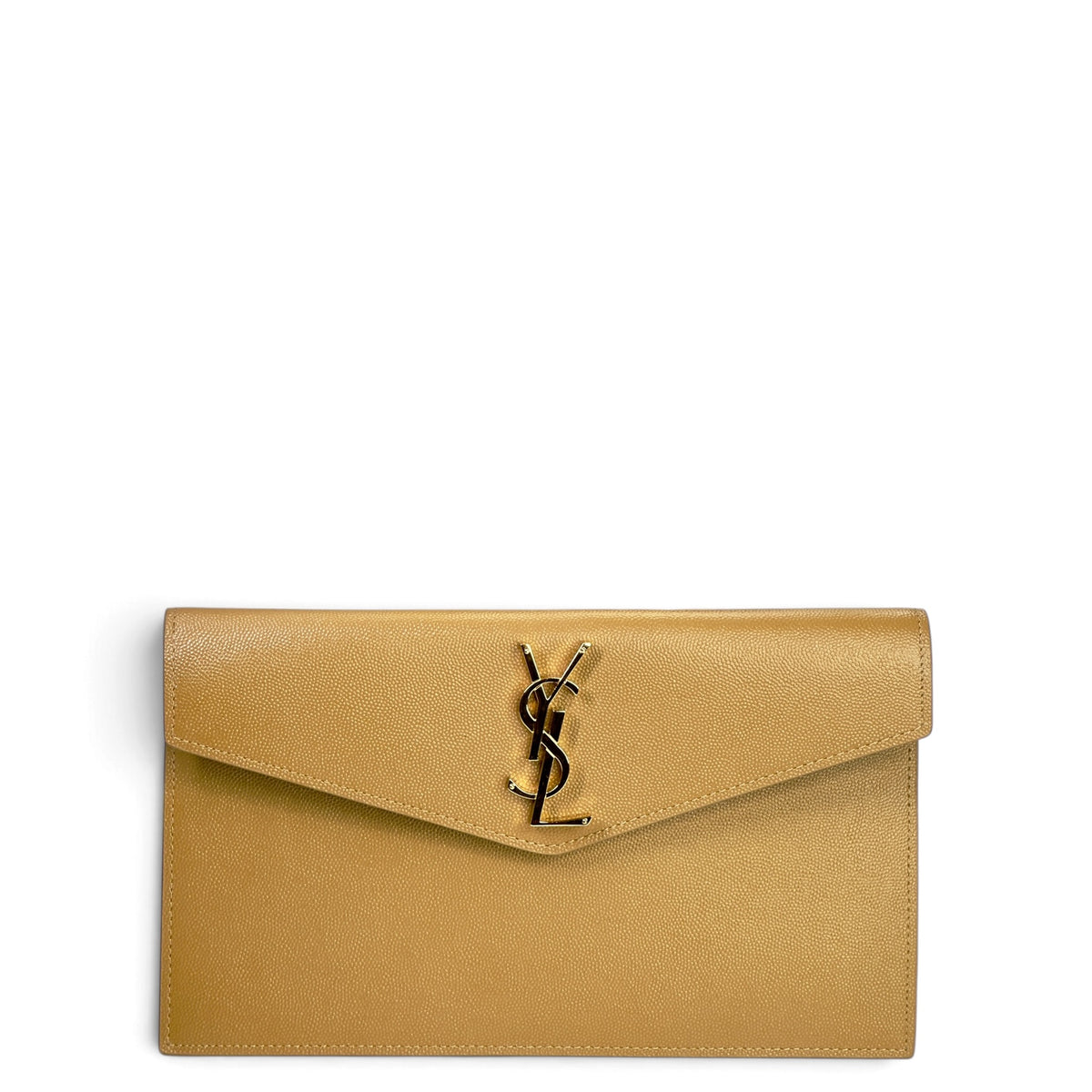 Saint Laurent Uptown medium beige leather Pouch