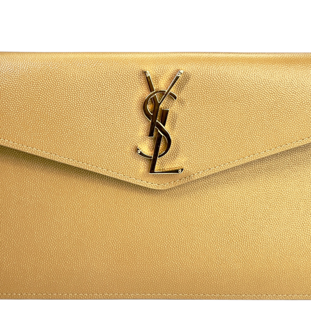 Saint Laurent Uptown medium beige leather Pouch