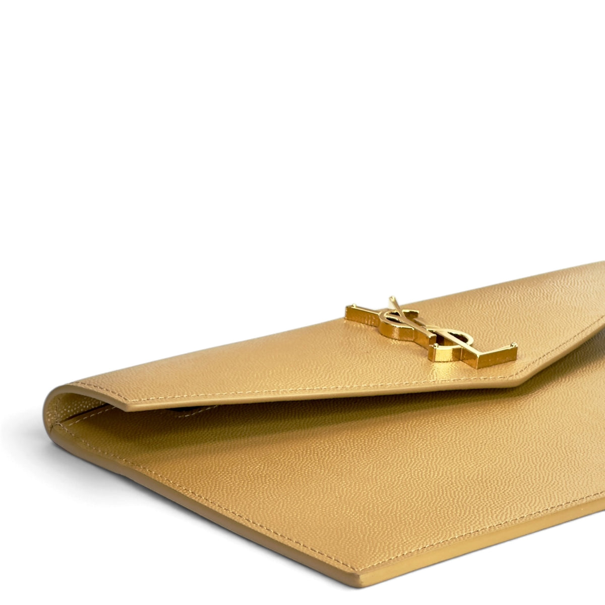 Saint Laurent Uptown medium beige leather Pouch