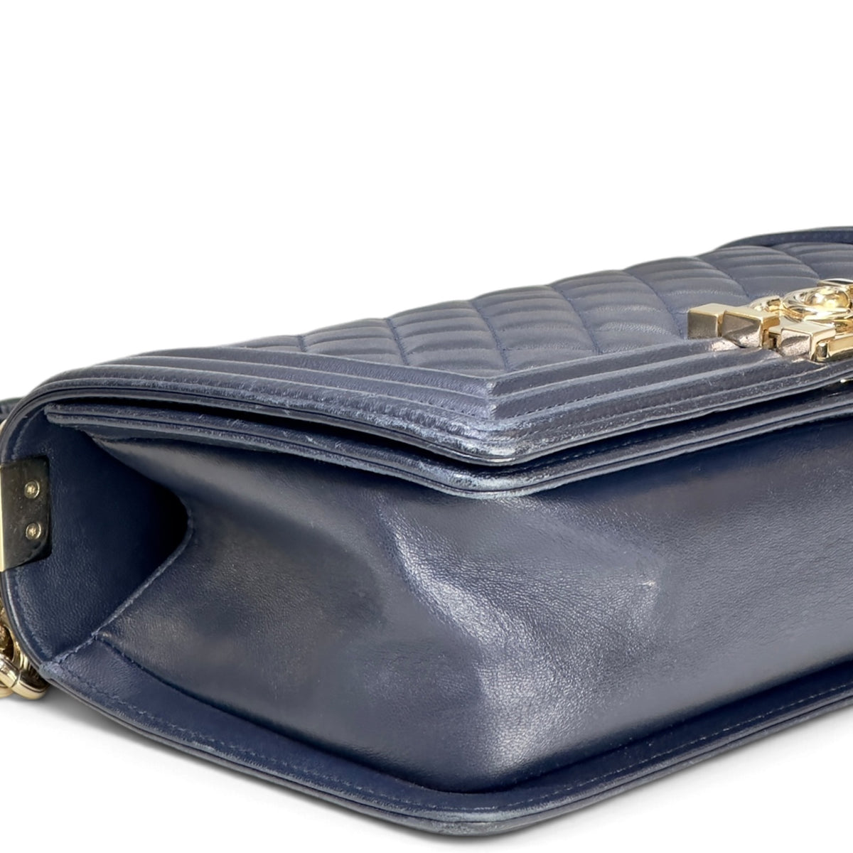 Chanel Boy medium blue calfskin Flap Bag