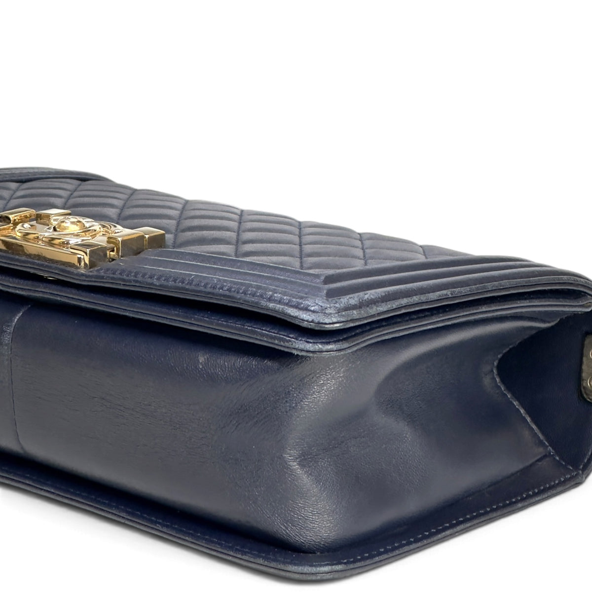 Chanel Boy medium blue calfskin Flap Bag