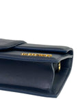 Jacquemus The Large Bambino Bag Navy Blue Leather