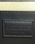Jacquemus The Large Bambino Bag Navy Blue Leather